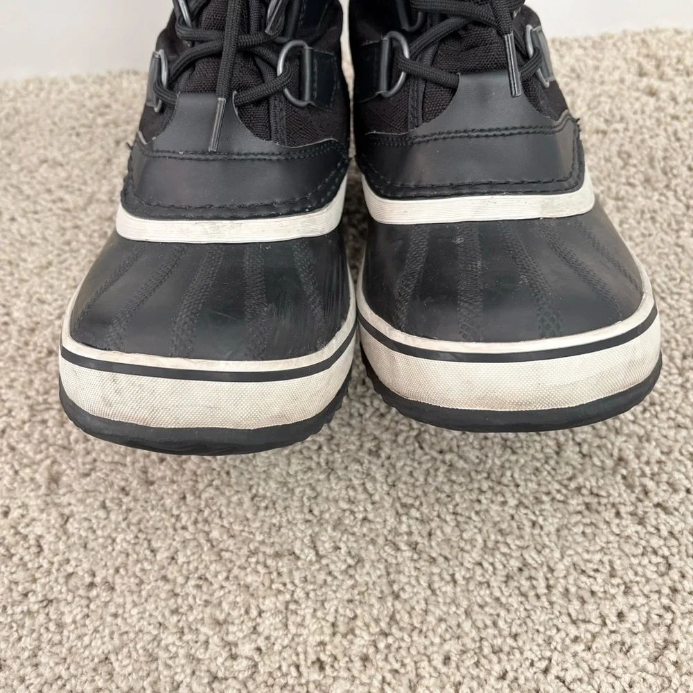 Sorel Winter Carnival Black Lace-Up Snow Waterproof Boots Outdoors Active Size 7 - Picture 8 of 15